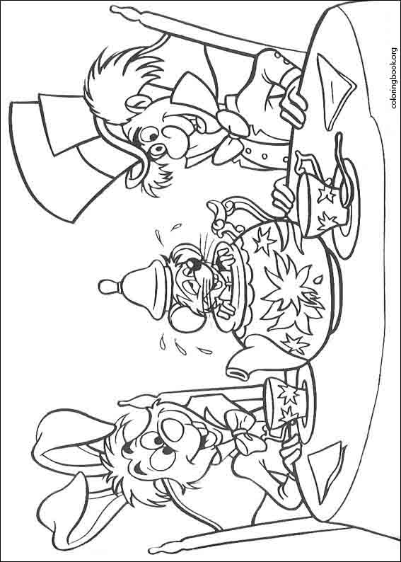 Alice In Wonderland coloring page (003)