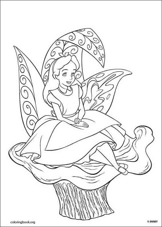 Alice In Wonderland coloring page (010)