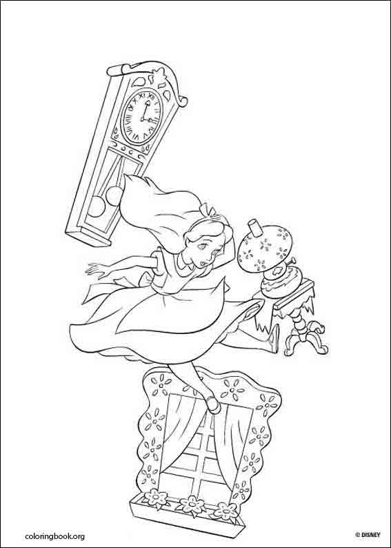 Alice In Wonderland coloring page (015)