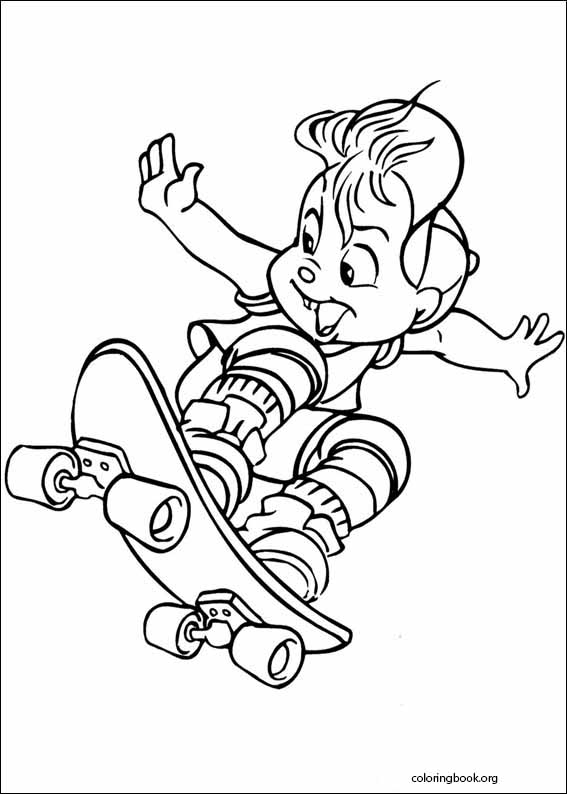 Alvin And The Chipmunks coloring page (002)