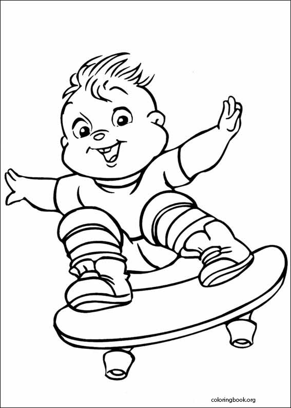Alvin And The Chipmunks coloring page (005)
