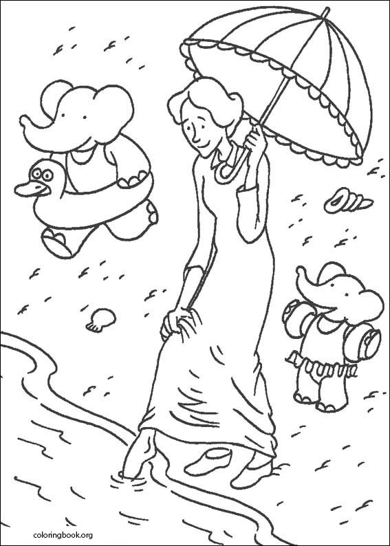 Babar coloring page (003)