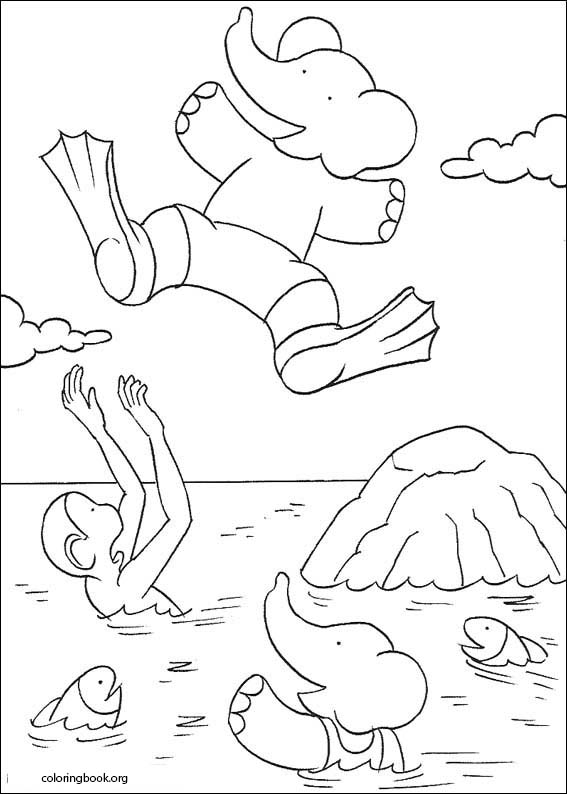 Babar coloring page (004)
