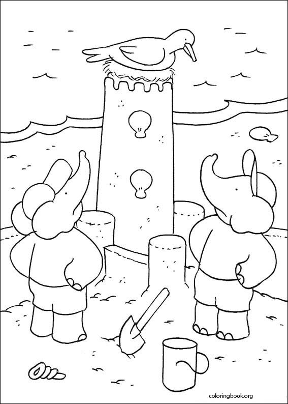Babar coloring page (006)