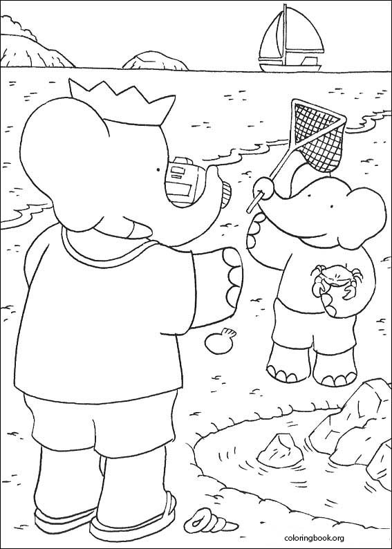 Babar coloring page (009)