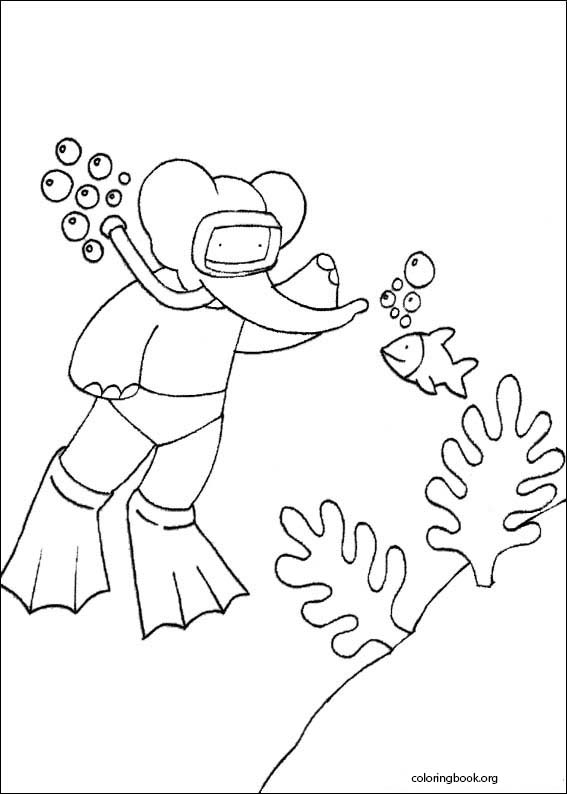 Babar coloring page (011)