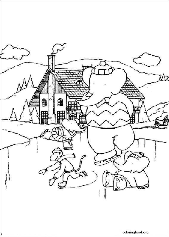 Babar coloring page (013)