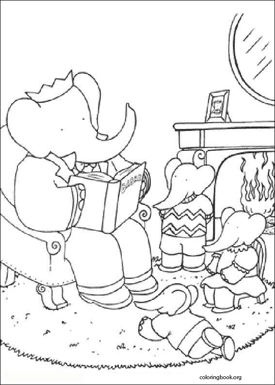 Babar coloring page (017)