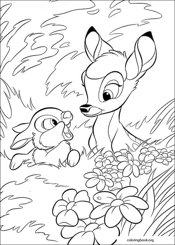 Bambi coloring page (007)