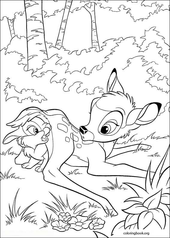 Bambi coloring page (017)