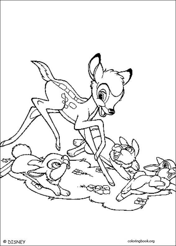 Bambi coloring page (026)