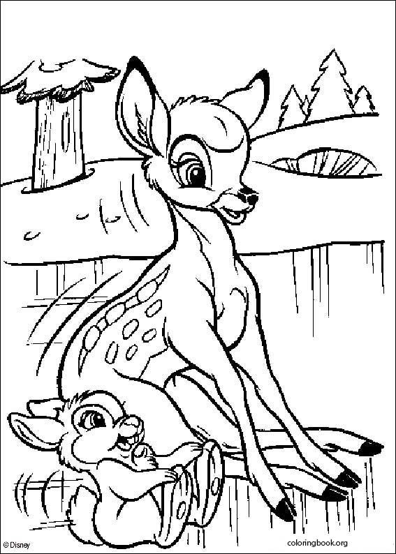 Bambi coloring page (033)
