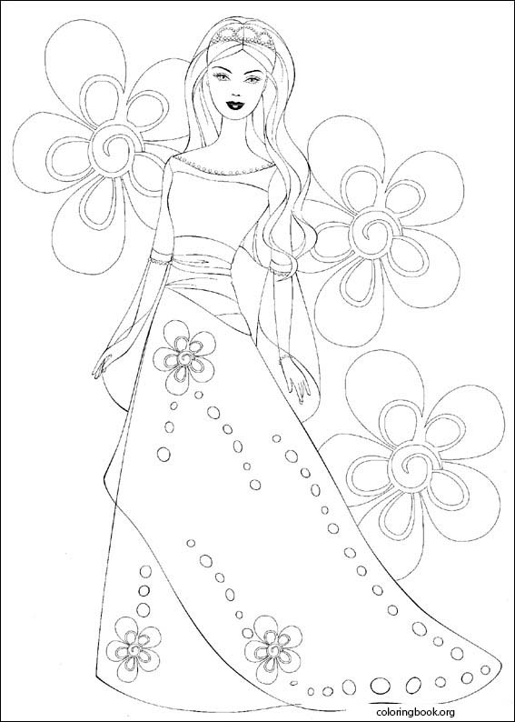 Barbie coloring page (001)