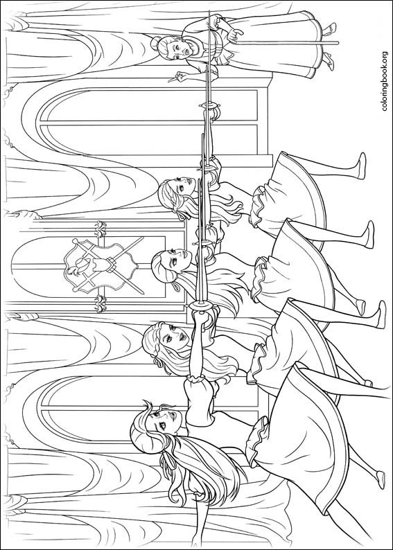 Barbie And The Three Musketeers coloring page (008)