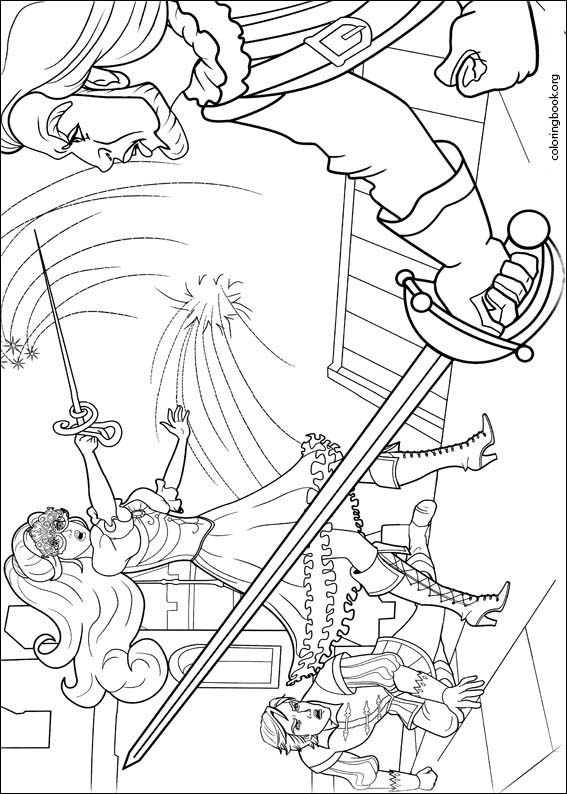 Barbie And The Three Musketeers coloring page (017)