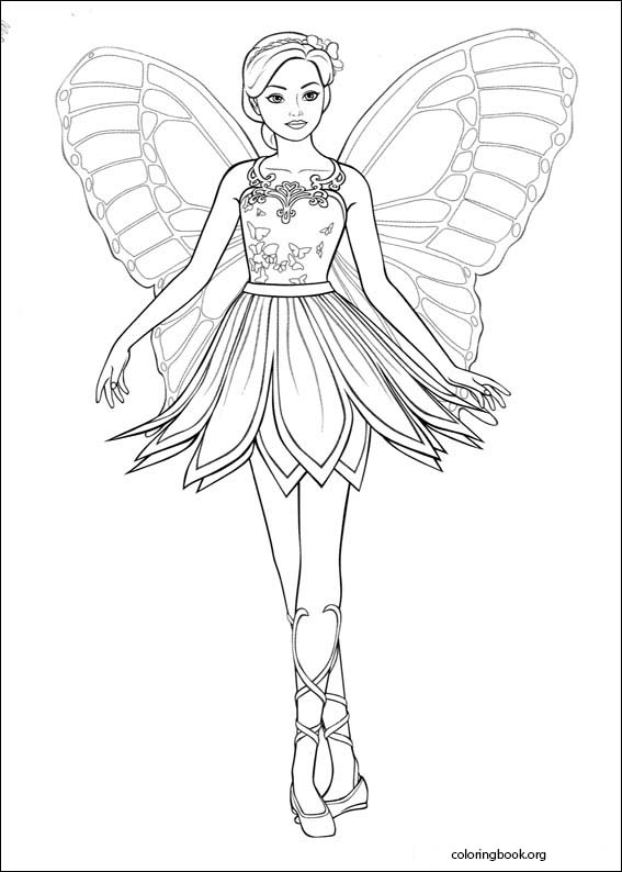 Barbie Mariposa coloring page (003)