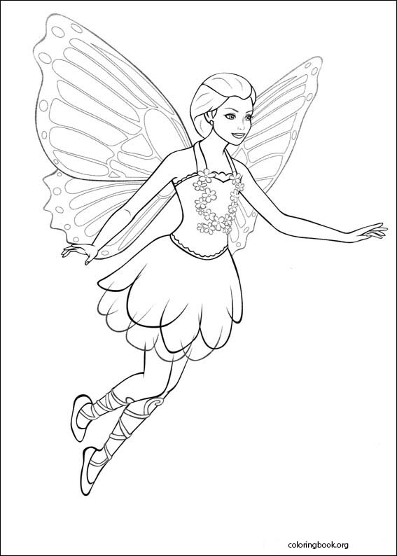 Barbie Mariposa coloring page (011)