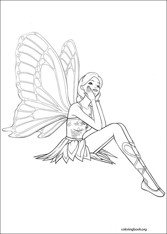 Barbie Mariposa coloring page (012)