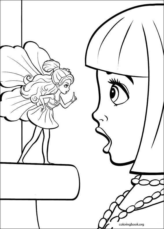 Barbie Presents: Thumbelina coloring page (002)