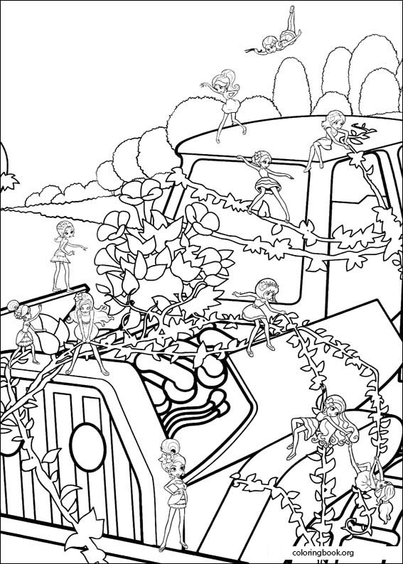 Barbie Presents: Thumbelina coloring page (008)
