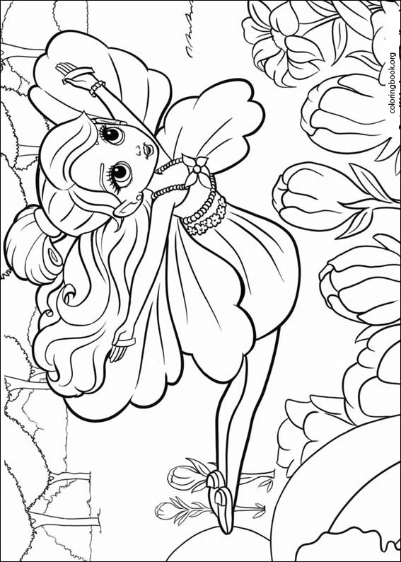 Barbie Presents: Thumbelina coloring page (012)