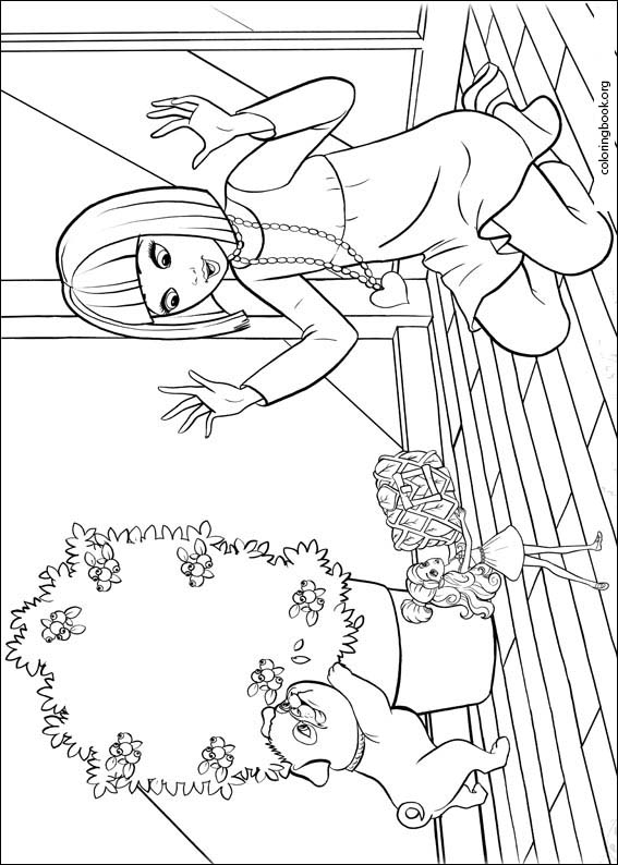 Barbie Presents: Thumbelina coloring page (017)