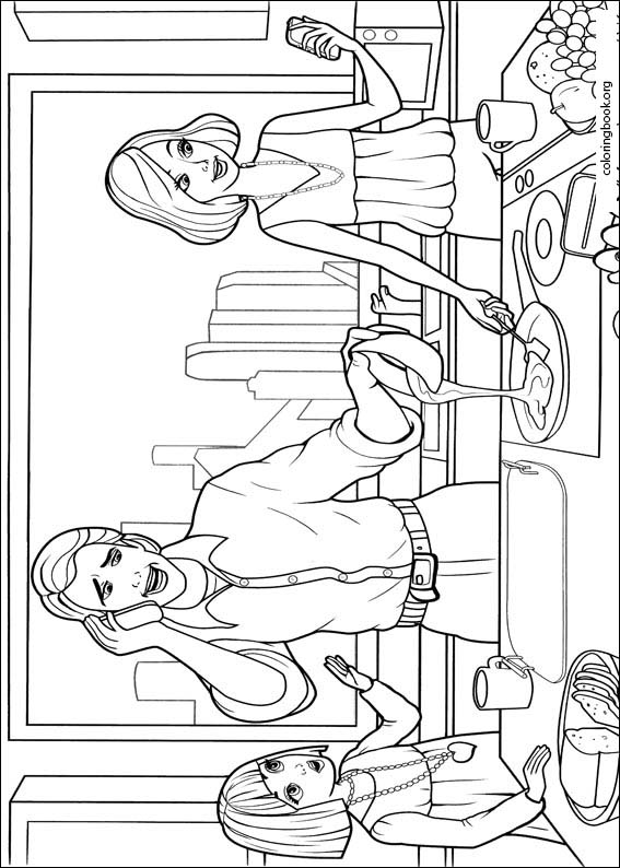 Barbie Presents: Thumbelina coloring page (018)