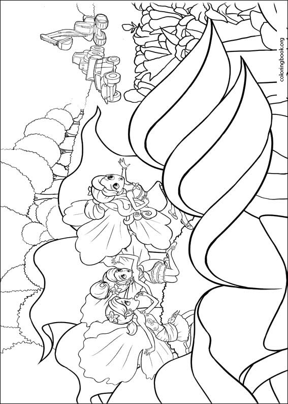 Barbie Presents: Thumbelina coloring page (021)