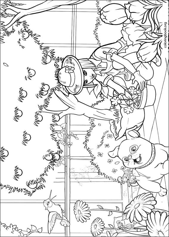 Barbie Presents: Thumbelina coloring page (022)