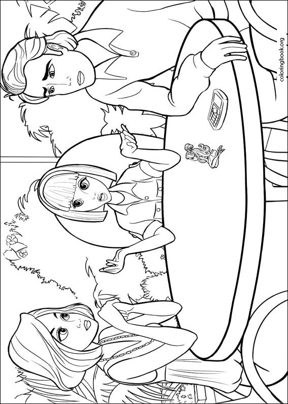 Barbie Presents: Thumbelina coloring page (026)