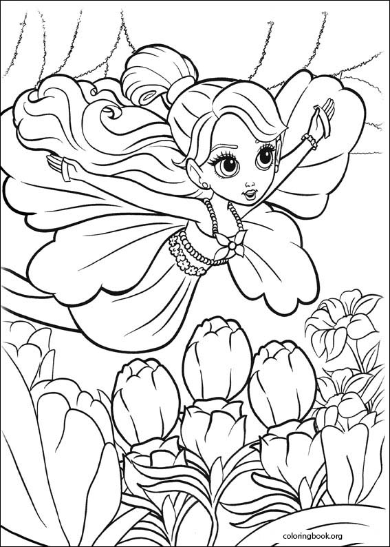 Barbie Presents: Thumbelina coloring page (027)