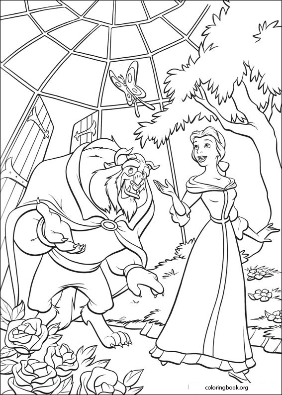Beauty And The Beast coloring page (006)