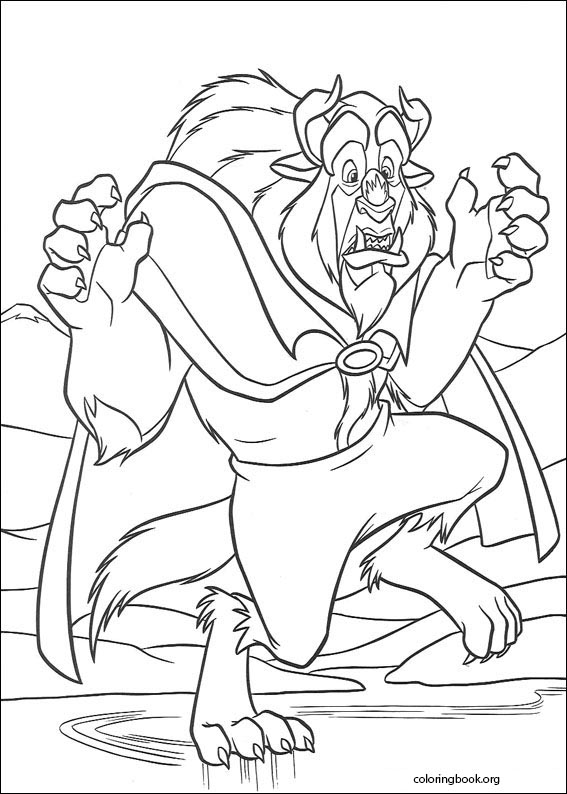 Beauty And The Beast coloring page (017)