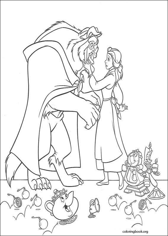 Beauty And The Beast coloring page (022)
