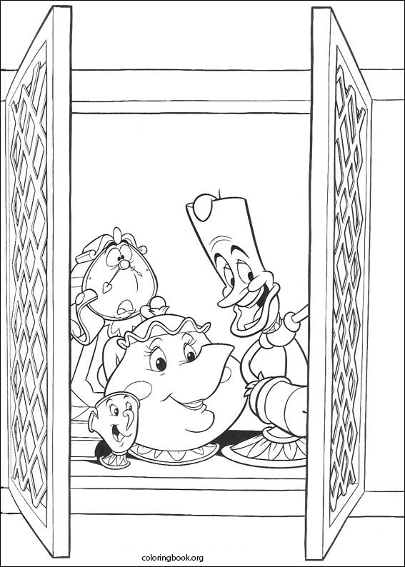 Beauty And The Beast coloring page (027)