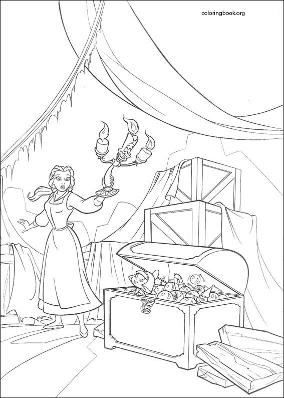Beauty And The Beast coloring page (028)