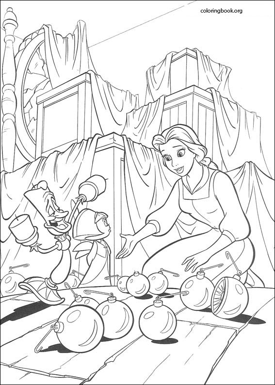 Beauty And The Beast coloring page (029)