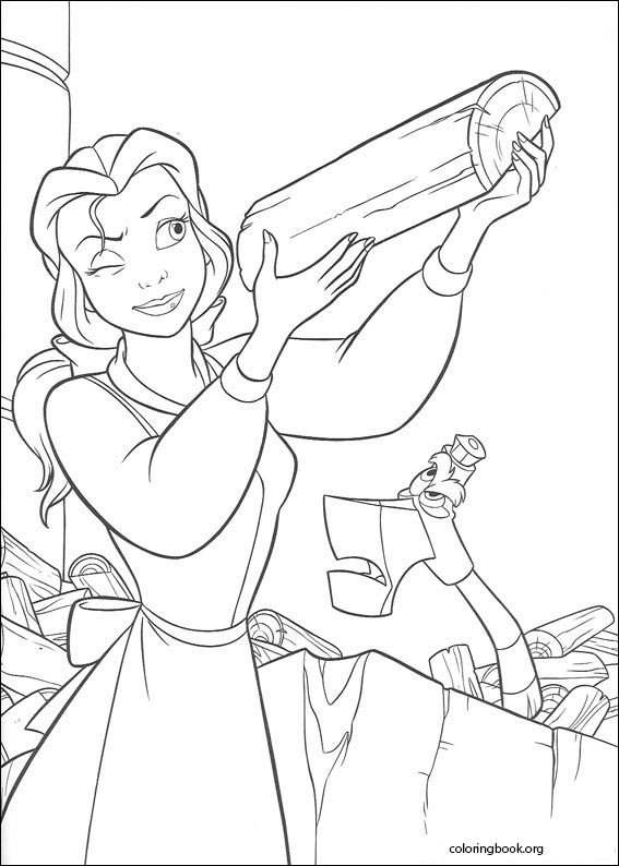 Beauty And The Beast coloring page (030)