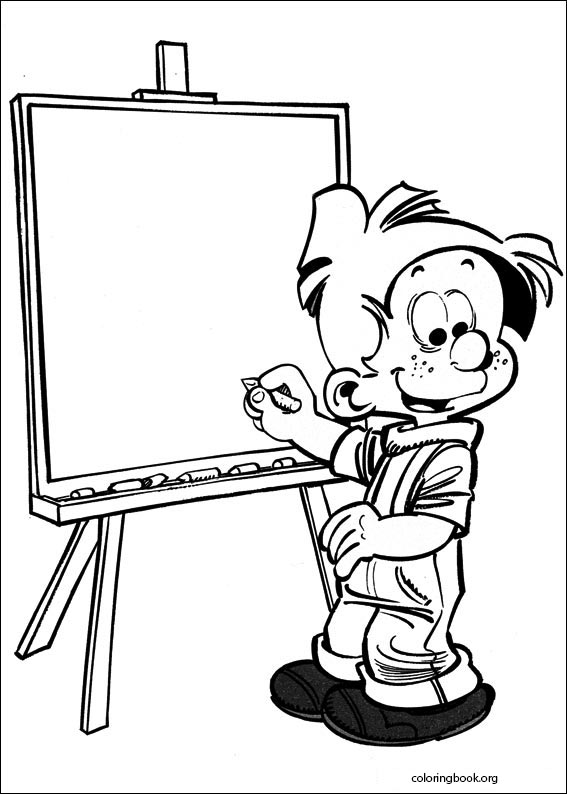 Boule & Bill coloring page (002)