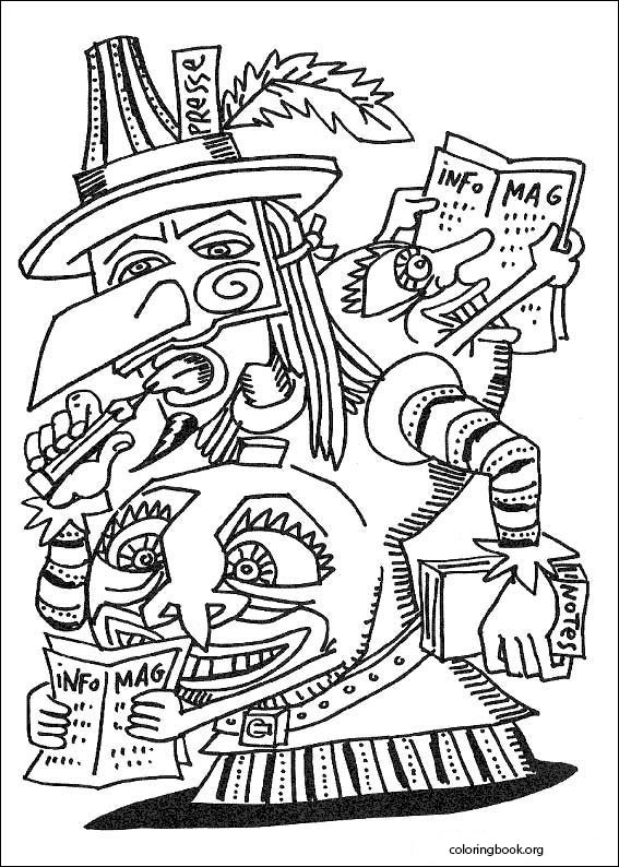 Carnival coloring page (014)