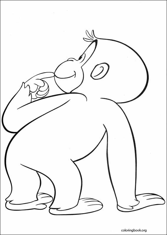 Curious George coloring page (019)