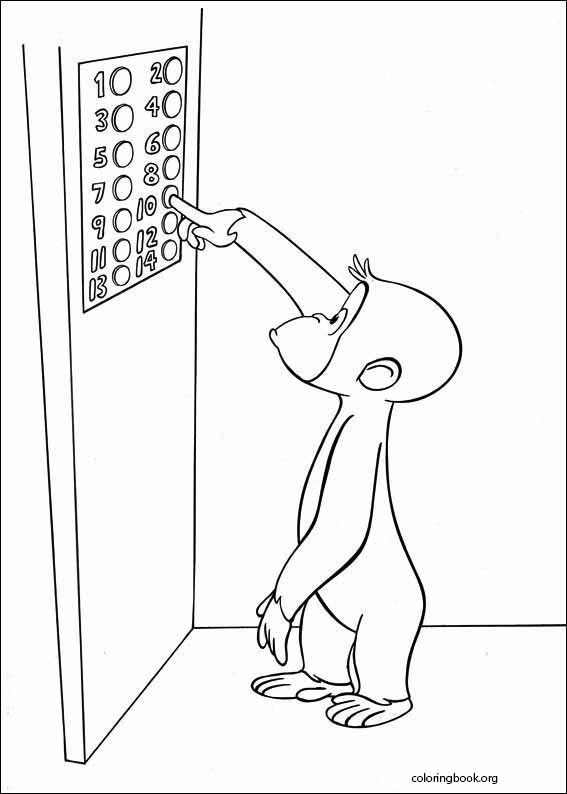 Curious George coloring page (052)