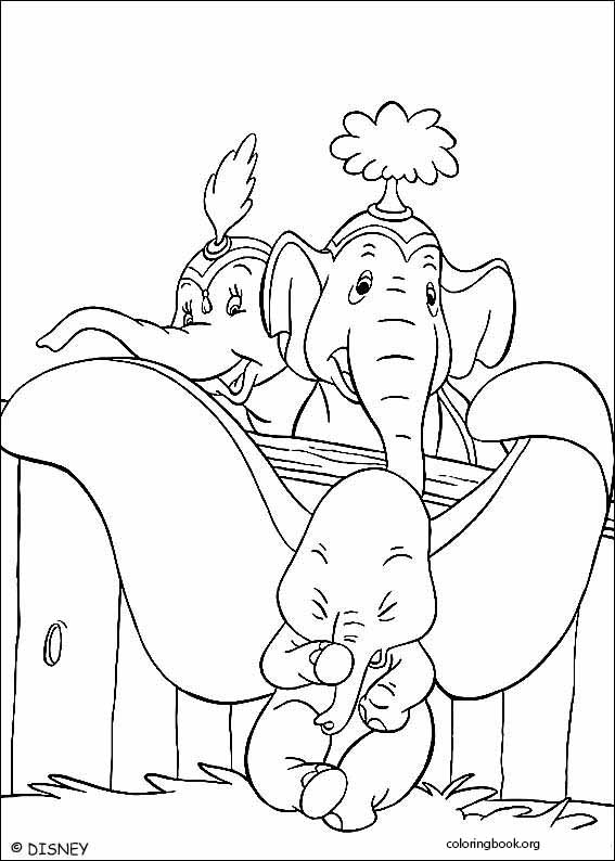 Dumbo coloring page (010)