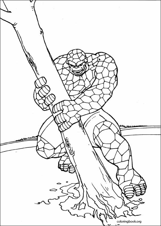 Fantastic Four coloring page (001)