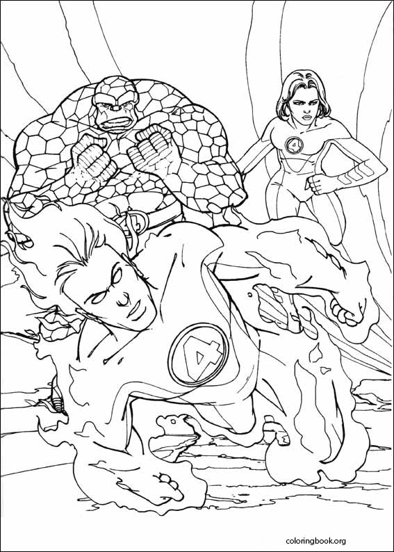 Fantastic Four coloring page (002)