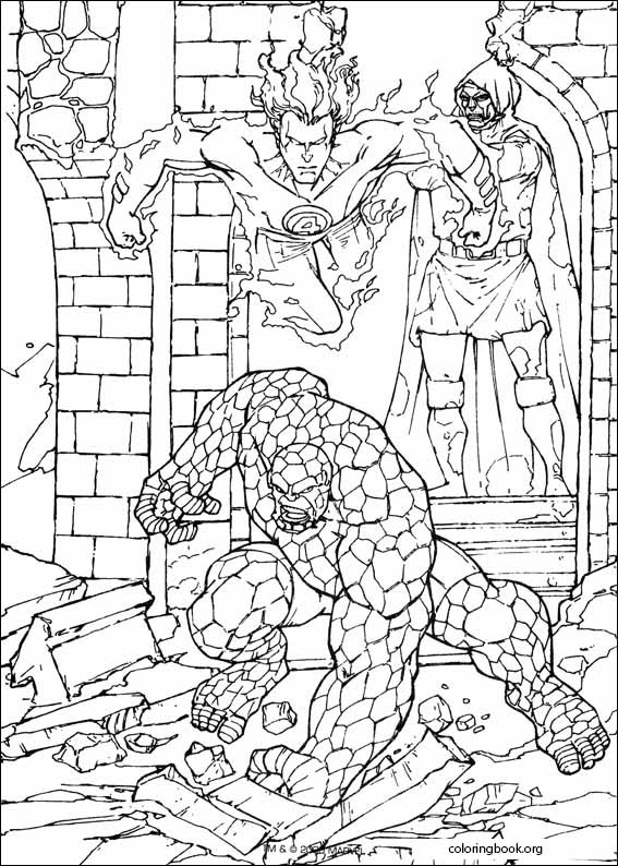 Fantastic Four coloring page (007)