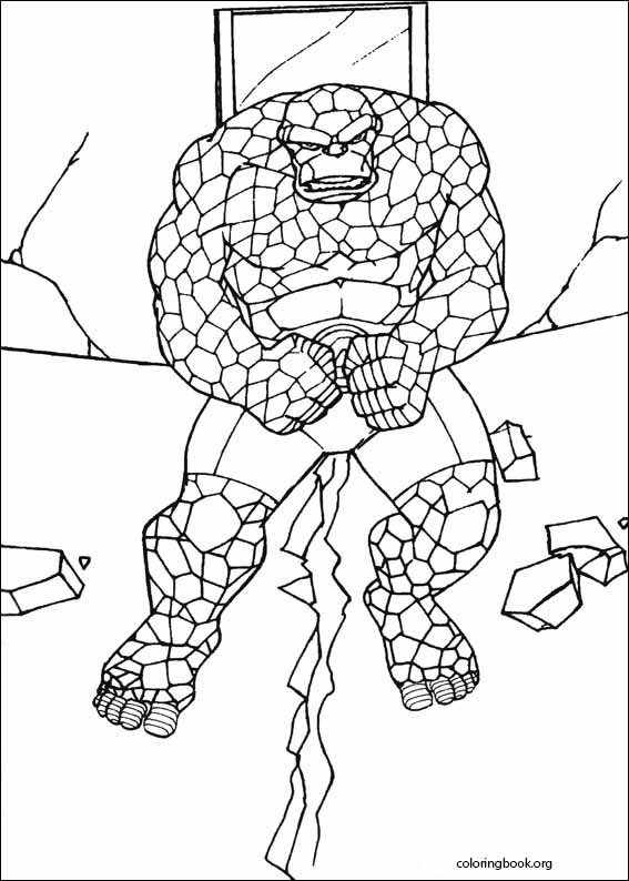 Fantastic Four coloring page (010)