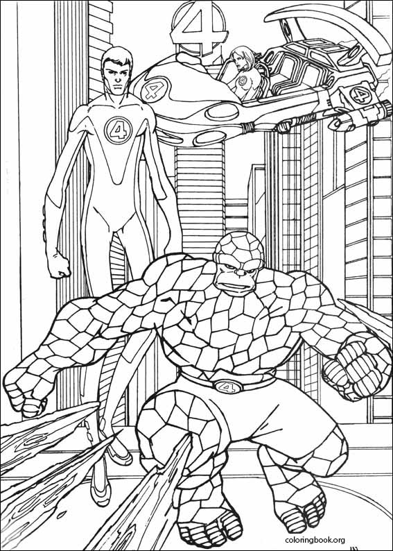 Fantastic Four coloring page (014)