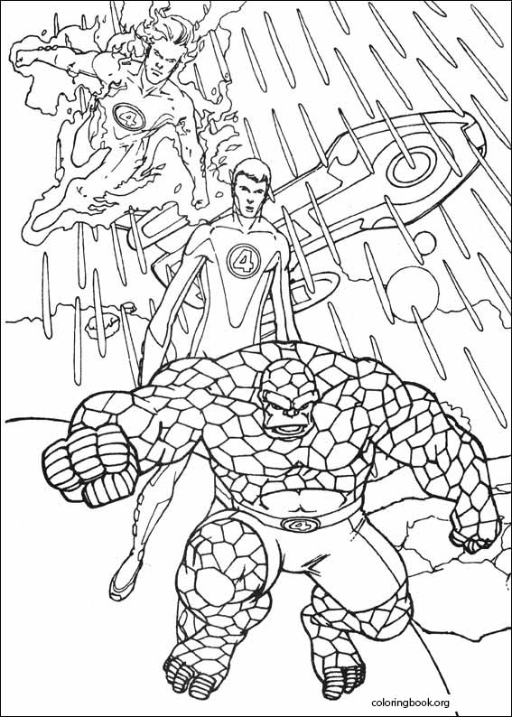 Fantastic Four coloring page (018)