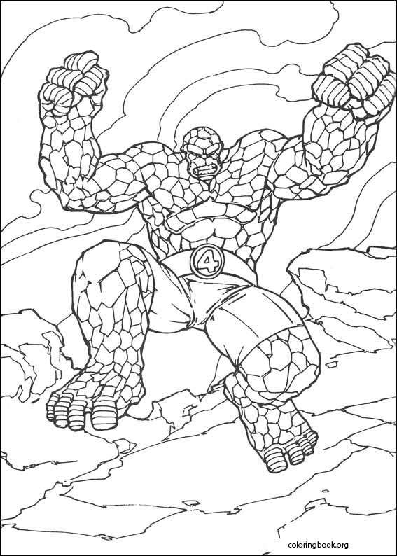 Fantastic Four coloring page (022)